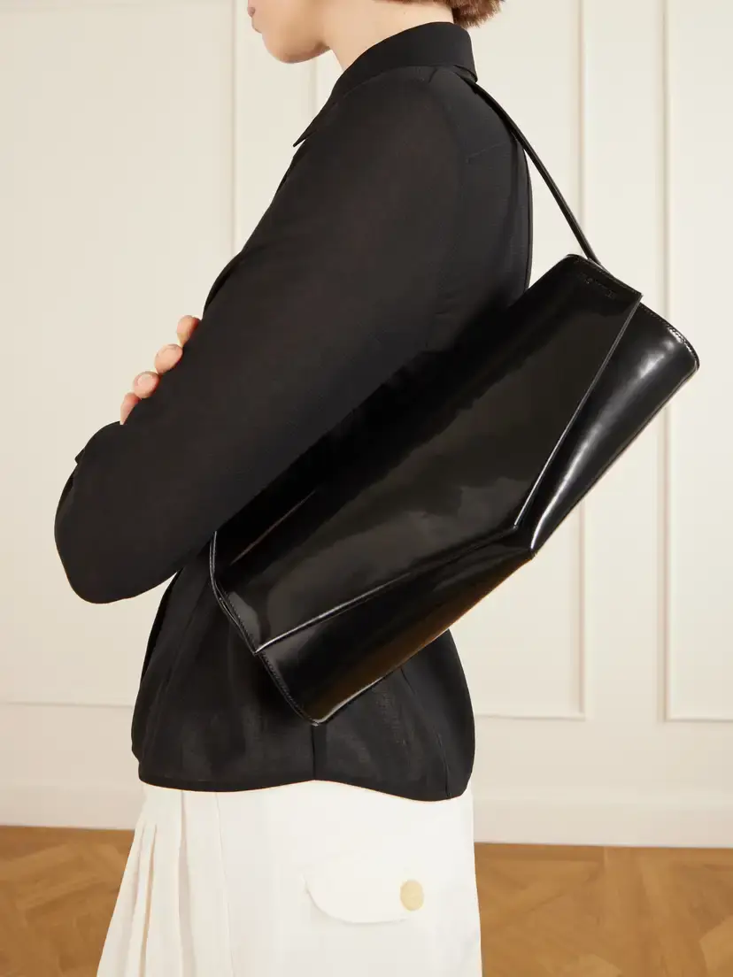 Jil Sander Kante Patent-leather Shoulder Bag | Thumbnail 2 Jil Sander Kante Patent-leather Shoulder Bag | Thumbnail 2