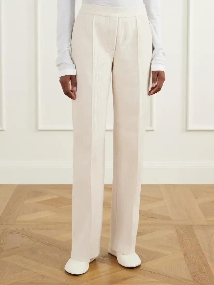 HIGH SPORT Evie Pintucked Cotton-blend Corduroy Wide-leg Pants | Thumbnail 3 HIGH SPORT Evie Pintucked Cotton-blend Corduroy Wide-leg Pants | Thumbnail 3