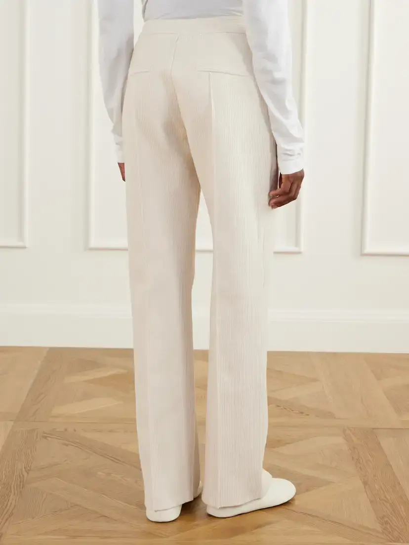 HIGH SPORT Evie Pintucked Cotton-blend Corduroy Wide-leg Pants | Thumbnail 4 HIGH SPORT Evie Pintucked Cotton-blend Corduroy Wide-leg Pants | Thumbnail 4