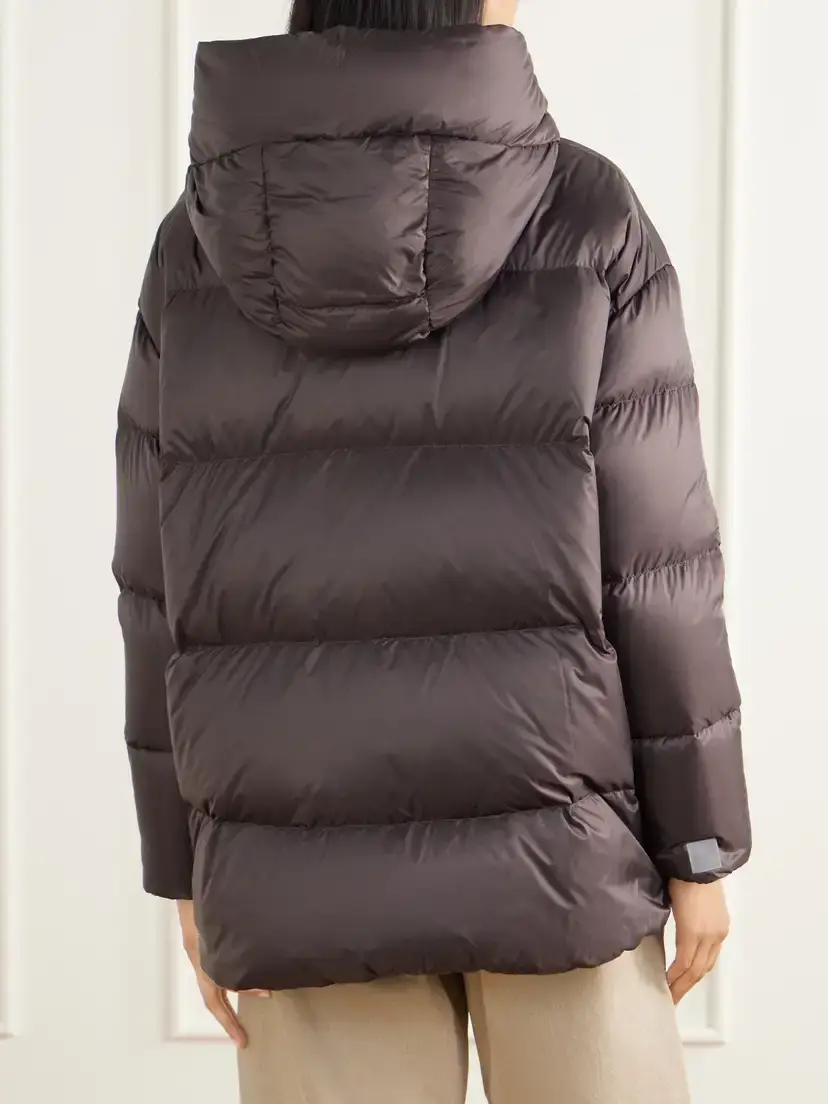 Max Mara Nerine Hooded Quilted Shell Down Jacket | Thumbnail 4