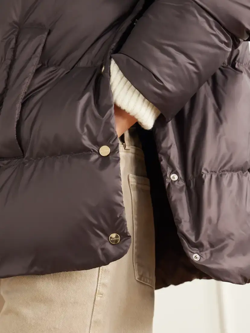 Max Mara Nerine Hooded Quilted Shell Down Jacket | Thumbnail 5