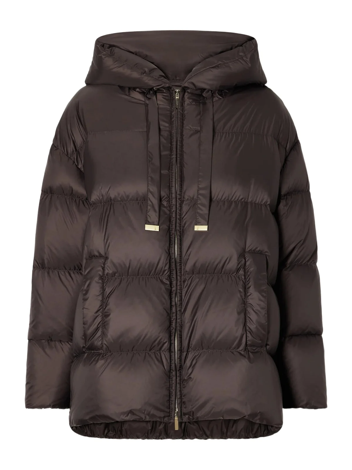 Max Mara Nerine Hooded Quilted Shell Down Jacket