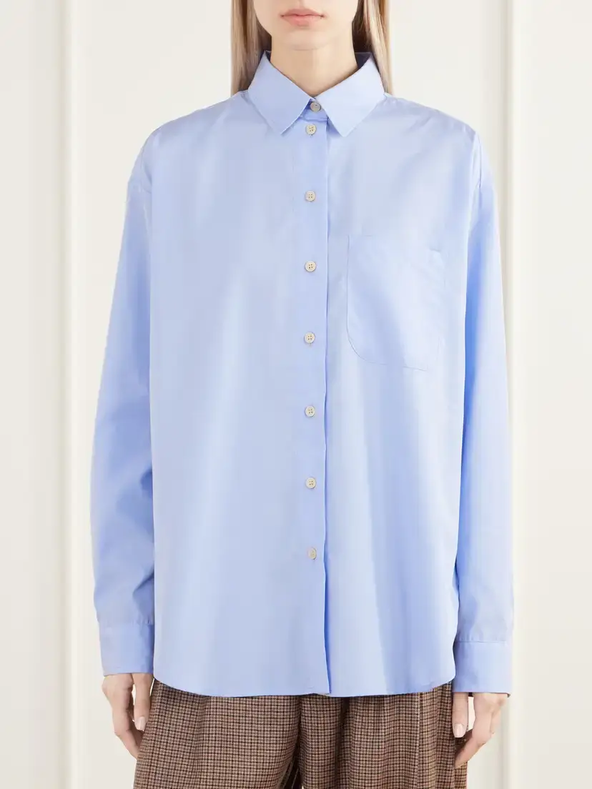 Jamie Haller The Essential Drop-tail Cotton-poplin Shirt | Thumbnail 3 Jamie Haller The Essential Drop-tail Cotton-poplin Shirt | Thumbnail 3