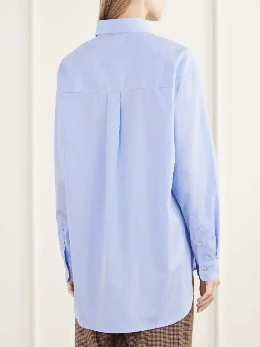 Jamie Haller The Essential Drop-tail Cotton-poplin Shirt | Thumbnail 4 Jamie Haller The Essential Drop-tail Cotton-poplin Shirt | Thumbnail 4