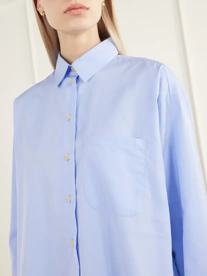 Jamie Haller The Essential Drop-tail Cotton-poplin Shirt | Thumbnail 5 Jamie Haller The Essential Drop-tail Cotton-poplin Shirt | Thumbnail 5