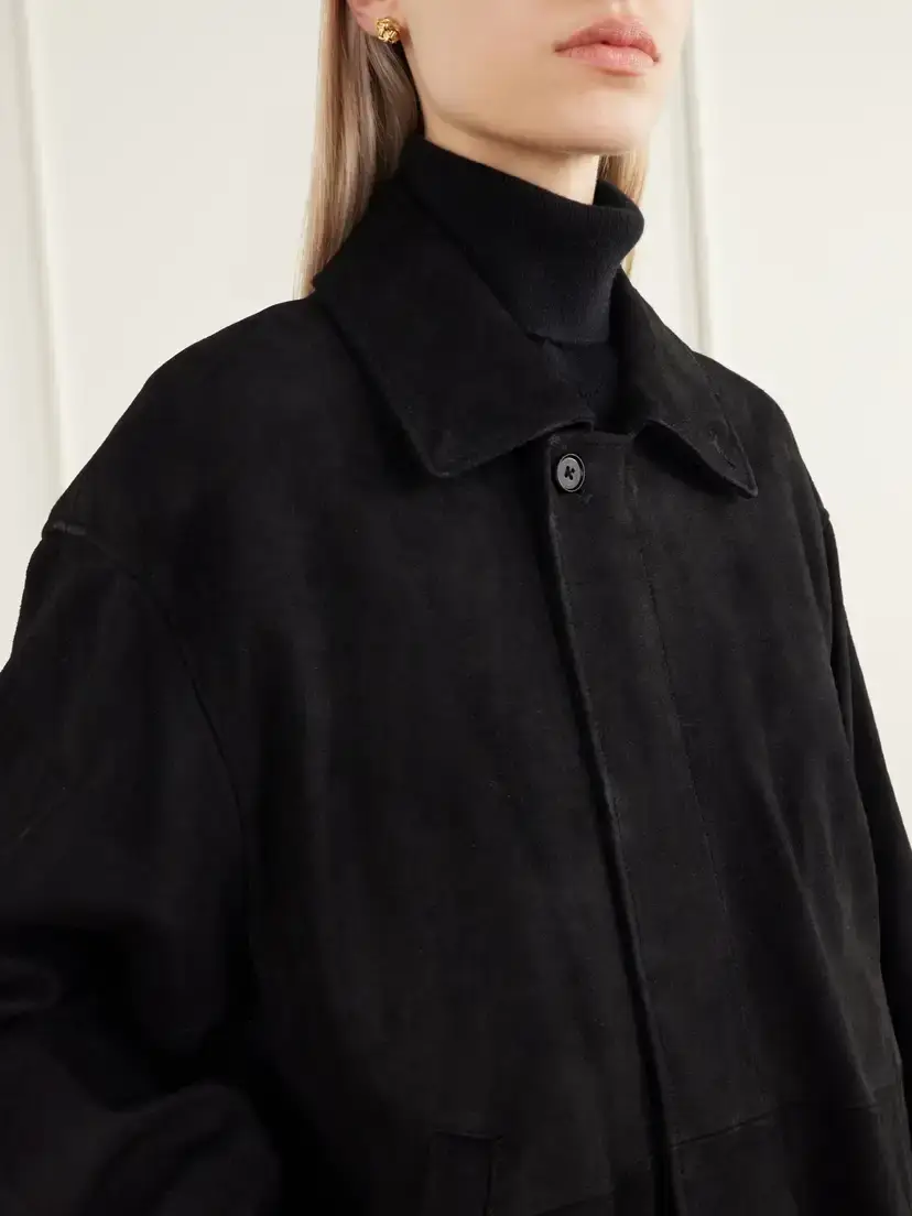 ssstein Paneled Gathered Suede Jacket | Thumbnail 5 ssstein Paneled Gathered Suede Jacket | Thumbnail 5