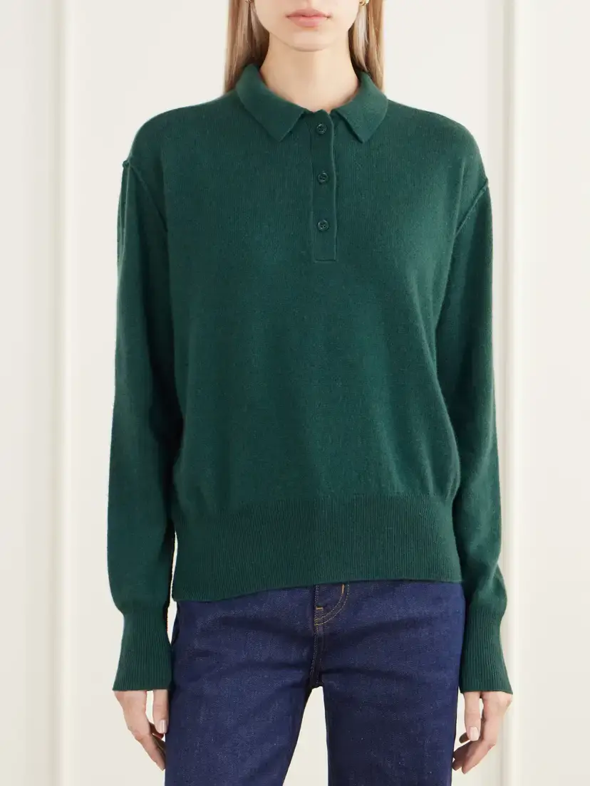 Jamie Haller The Polo Cashmere Polo Sweater | Thumbnail 3 Jamie Haller The Polo Cashmere Polo Sweater | Thumbnail 3