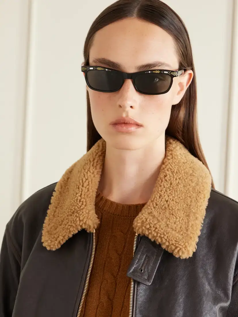 Valentino Eyewear Crystal-embellished Square-frame Recycled Acetate Sunglasses | Thumbnail 2 Valentino Eyewear Crystal-embellished Square-frame Recycled Acetate Sunglasses | Thumbnail 2