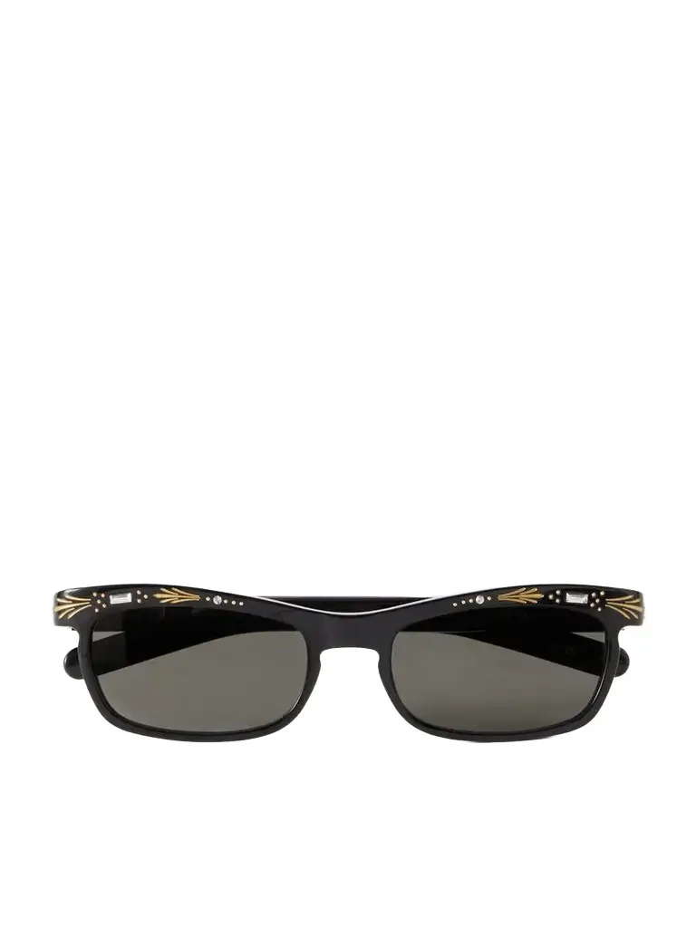 Valentino Eyewear Crystal-embellished Square-frame Recycled Acetate Sunglasses