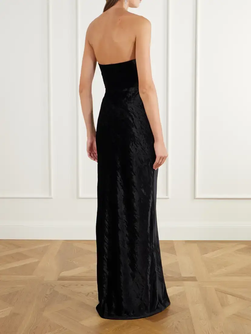 BERNADETTE Luna Bustier Velvet Gown | Thumbnail 3 BERNADETTE Luna Bustier Velvet Gown | Thumbnail 3