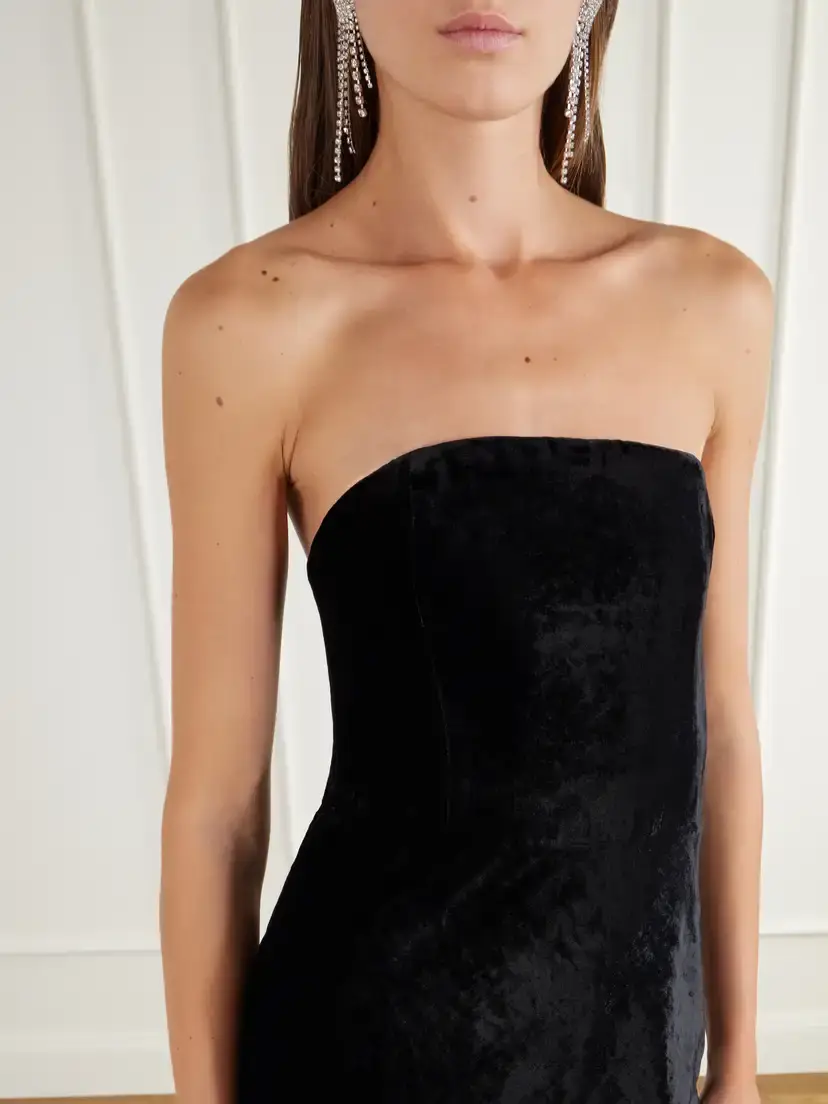 BERNADETTE Luna Bustier Velvet Gown | Thumbnail 4 BERNADETTE Luna Bustier Velvet Gown | Thumbnail 4