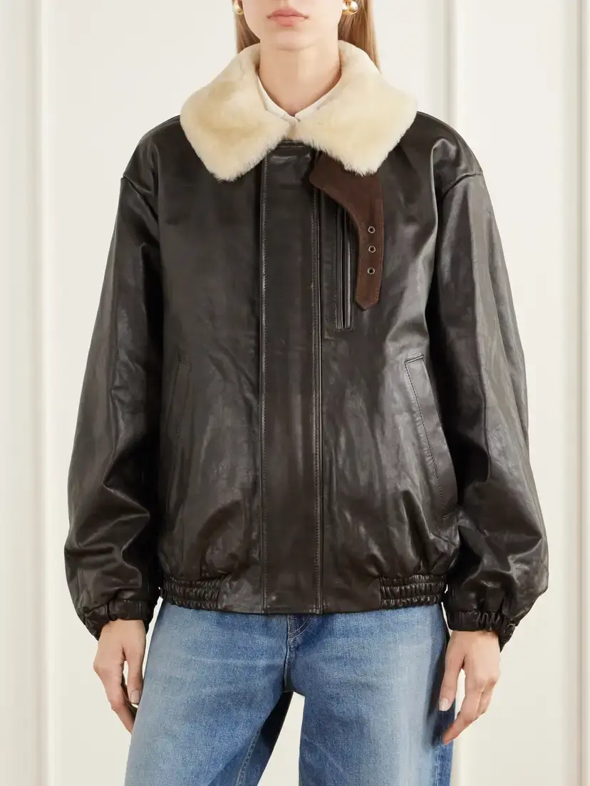 ssstein Shearling And Suede-trimmed Leather Jacket | Thumbnail 3 ssstein Shearling And Suede-trimmed Leather Jacket | Thumbnail 3