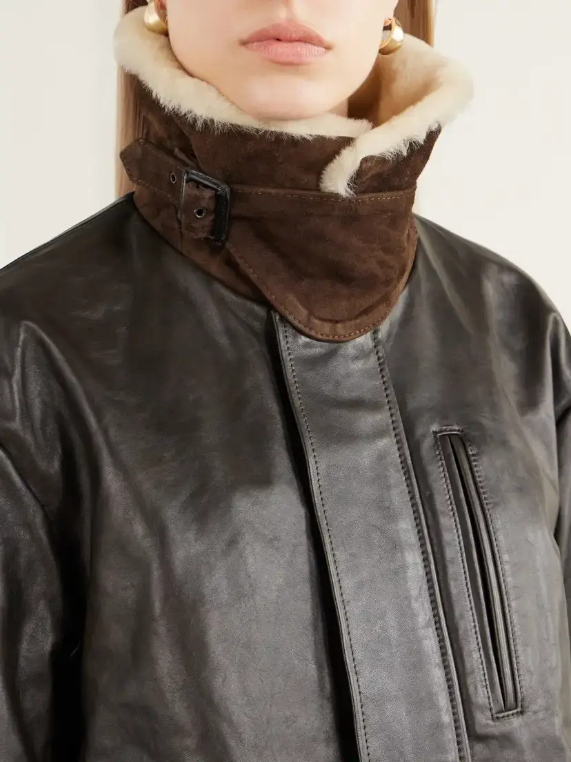 ssstein Shearling And Suede-trimmed Leather Jacket | Thumbnail 5 ssstein Shearling And Suede-trimmed Leather Jacket | Thumbnail 5