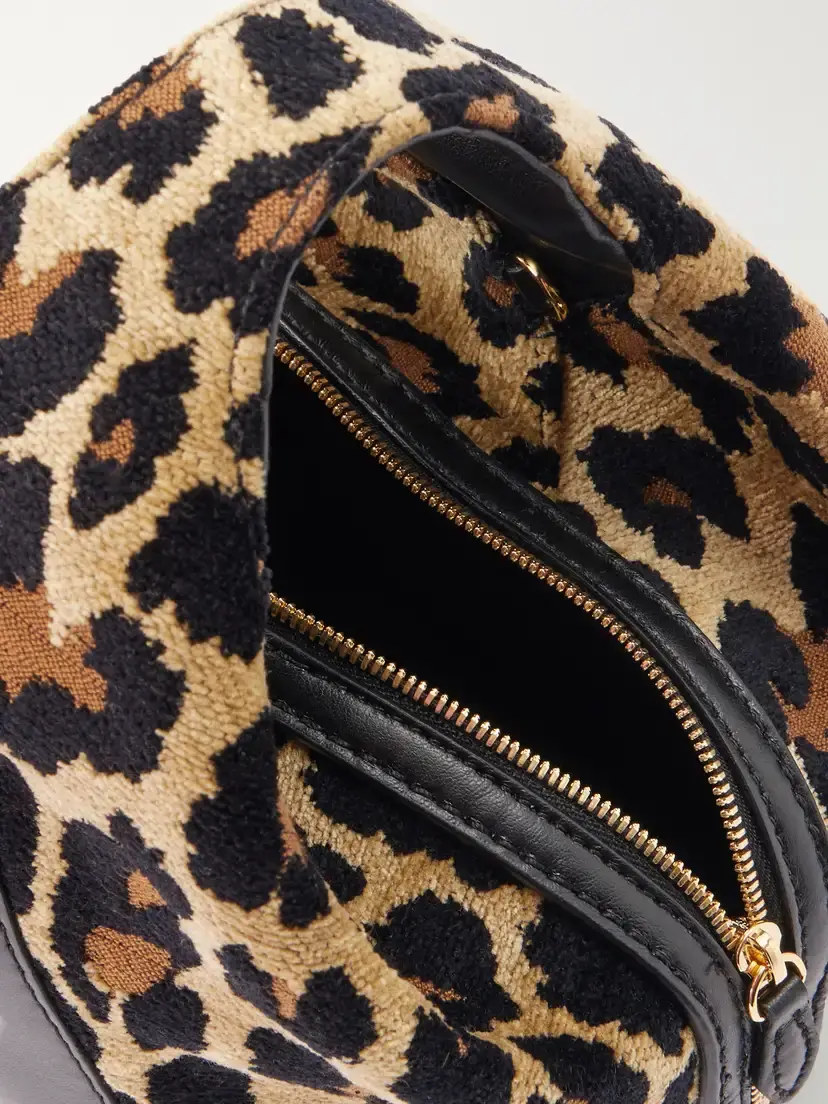 Stella McCartney Appaloosa Vegan Material-trimmed Leopard-jacquard Shoulder Bag | Thumbnail 6 Stella McCartney Appaloosa Vegan Material-trimmed Leopard-jacquard Shoulder Bag | Thumbnail 6
