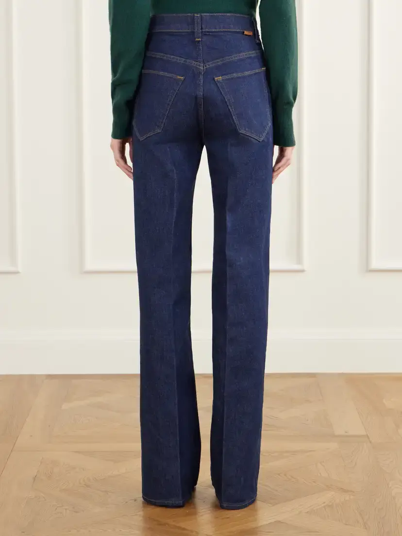 Jamie Haller The Crease High-rise Flared Jeans | Thumbnail 4 Jamie Haller The Crease High-rise Flared Jeans | Thumbnail 4