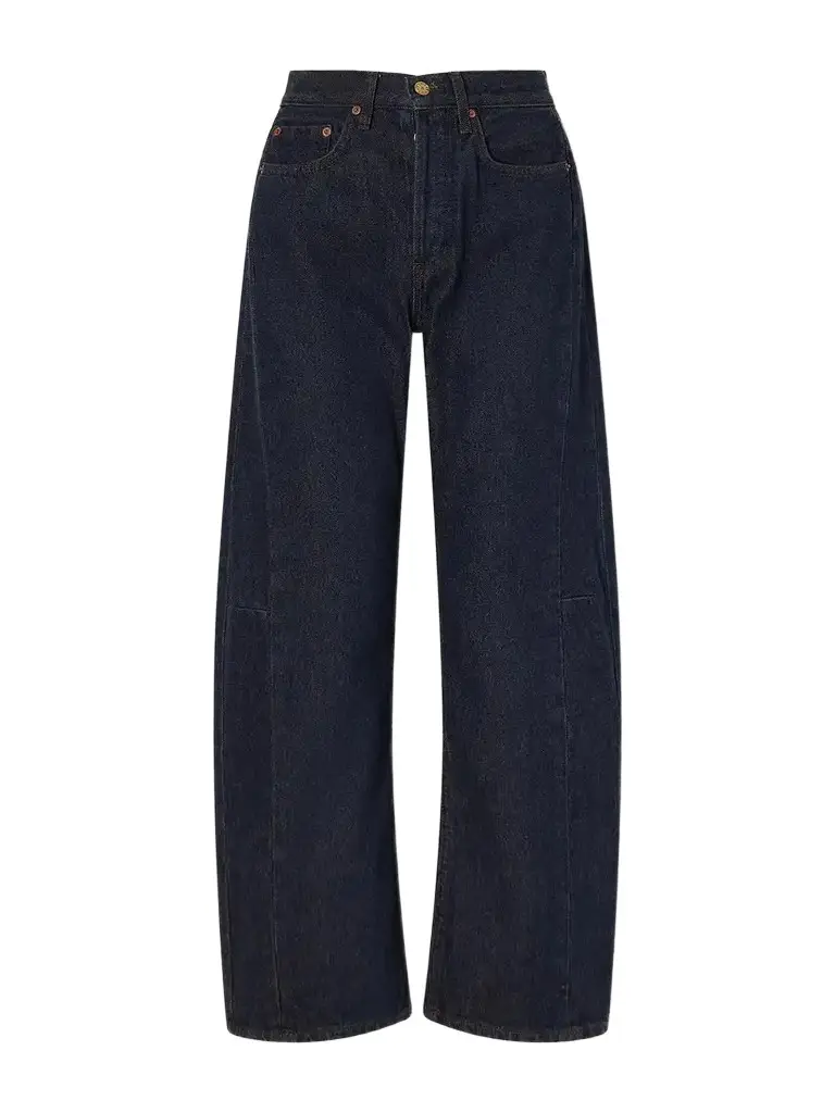 B SIDES Slim Lasso High-rise Wide-leg Jeans