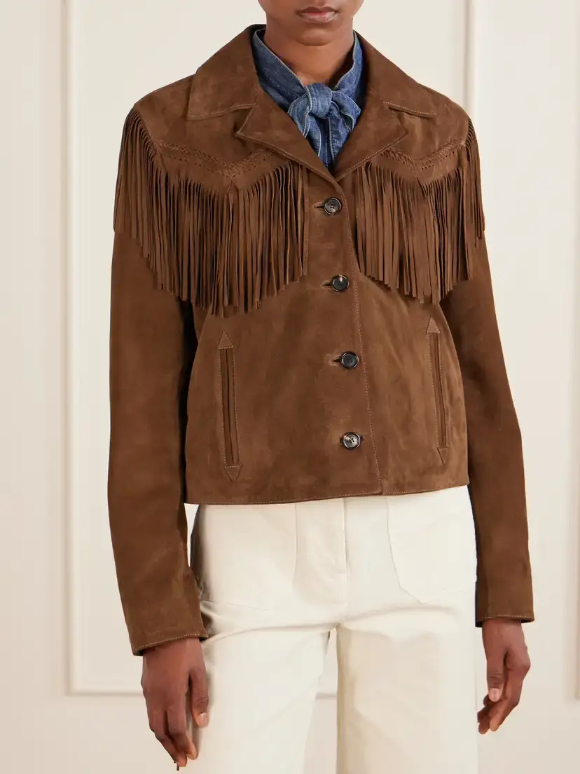 Nili Lotan Eloi Fringe-trimmed Suede Jacket | Thumbnail 3 Nili Lotan Eloi Fringe-trimmed Suede Jacket | Thumbnail 3