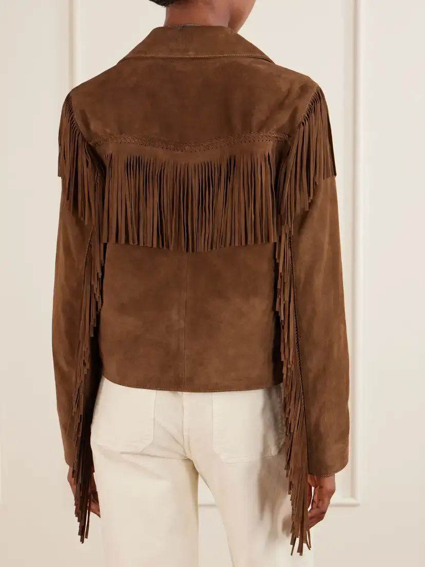Nili Lotan Eloi Fringe-trimmed Suede Jacket | Thumbnail 4 Nili Lotan Eloi Fringe-trimmed Suede Jacket | Thumbnail 4