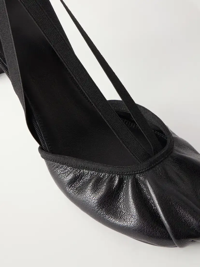 Lemaire Pedille Ballerina 80 Lace-up Leather Pumps | Thumbnail 5 Lemaire Pedille Ballerina 80 Lace-up Leather Pumps | Thumbnail 5