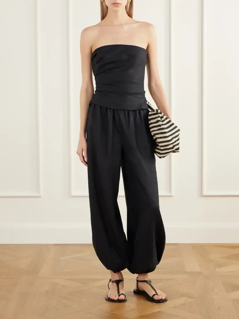 Faithfull Alzira Smocked Linen Woven Bustier | Thumbnail 2 Faithfull Alzira Smocked Linen Woven Bustier | Thumbnail 2