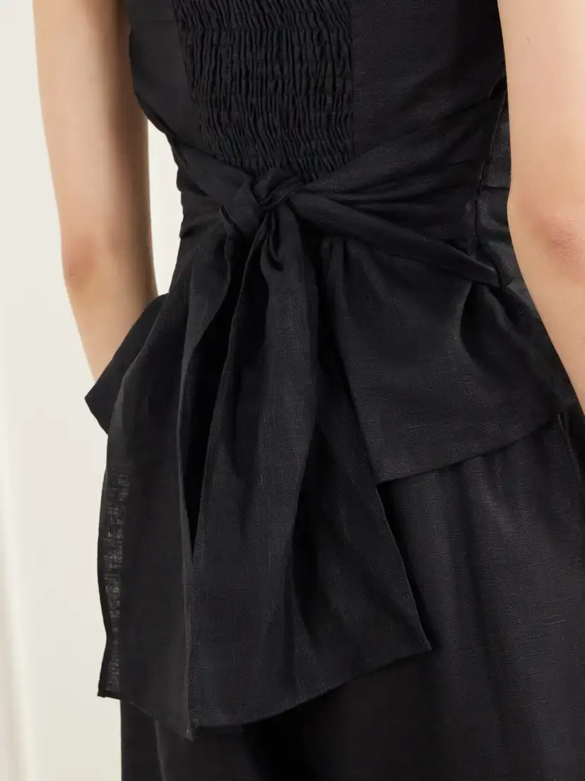 Faithfull Alzira Smocked Linen Woven Bustier | Thumbnail 5 Faithfull Alzira Smocked Linen Woven Bustier | Thumbnail 5