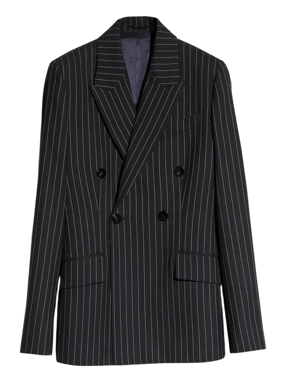 Gucci Pinstripe Silk Wool Jacket