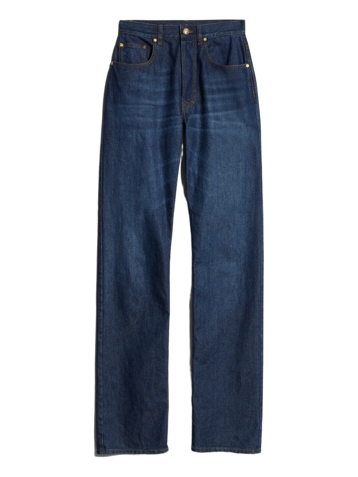 Gucci Cotton Denim Pants With Embroidery