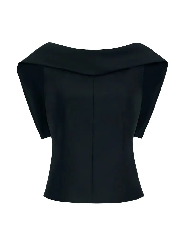 Adam Lippes Fio Wool-Silk Top