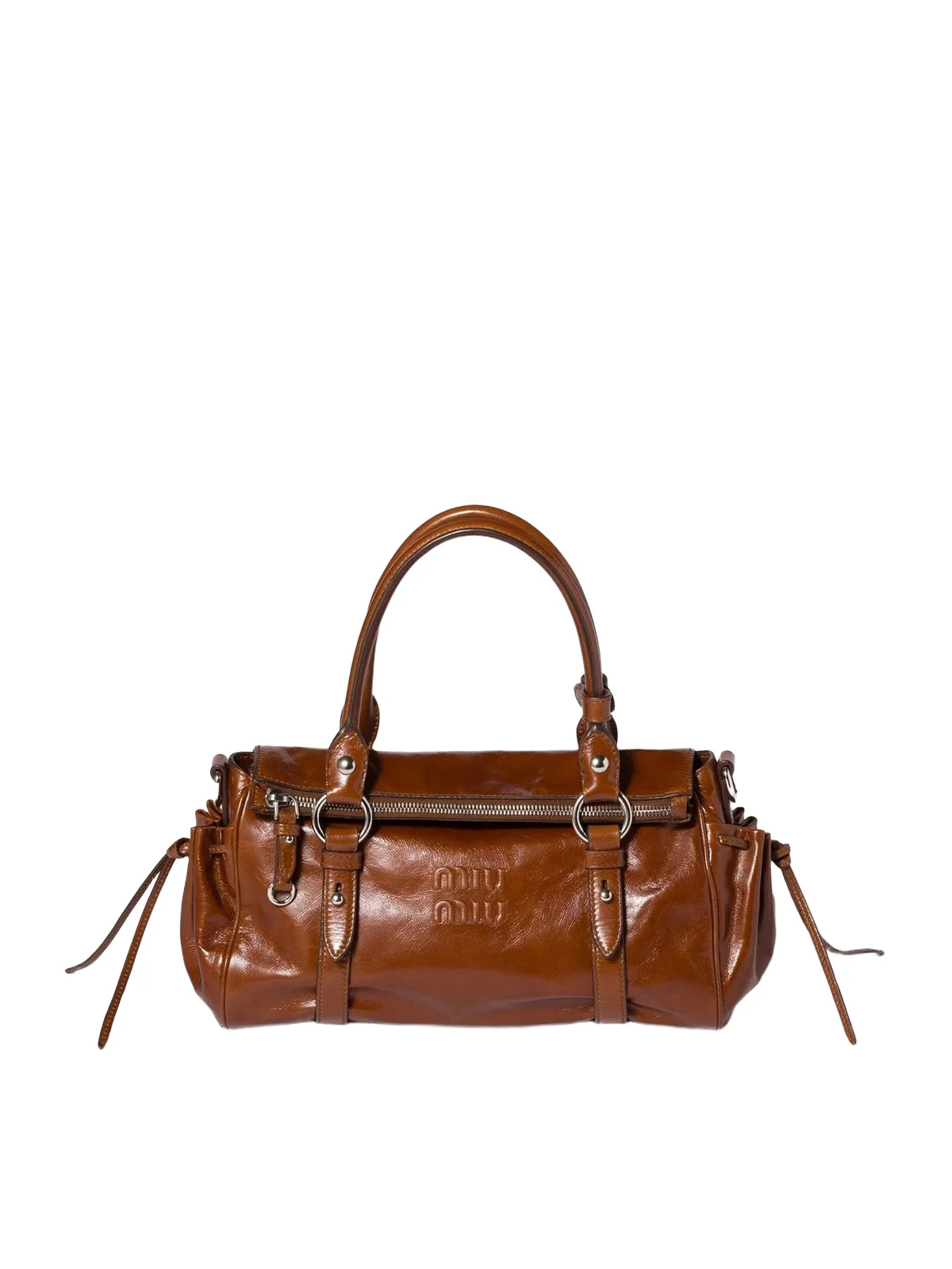 Miu Miu Glossy Leather Handbag