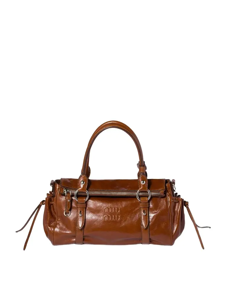 Glossy Leather Handbag