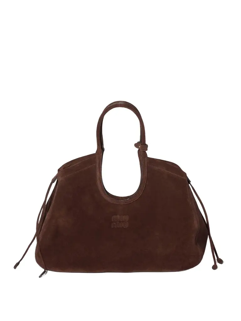 Ivy Suede Drawstring Tote Bag