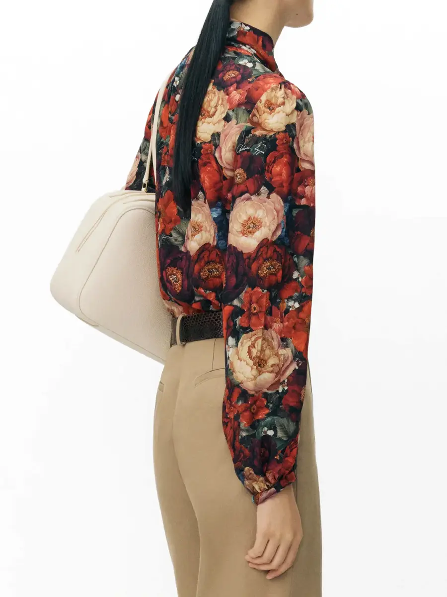 Adam Lippes Joan Floral Crêpe de Chine Top | Thumbnail 4 Adam Lippes Joan Floral Crêpe de Chine Top | Thumbnail 4