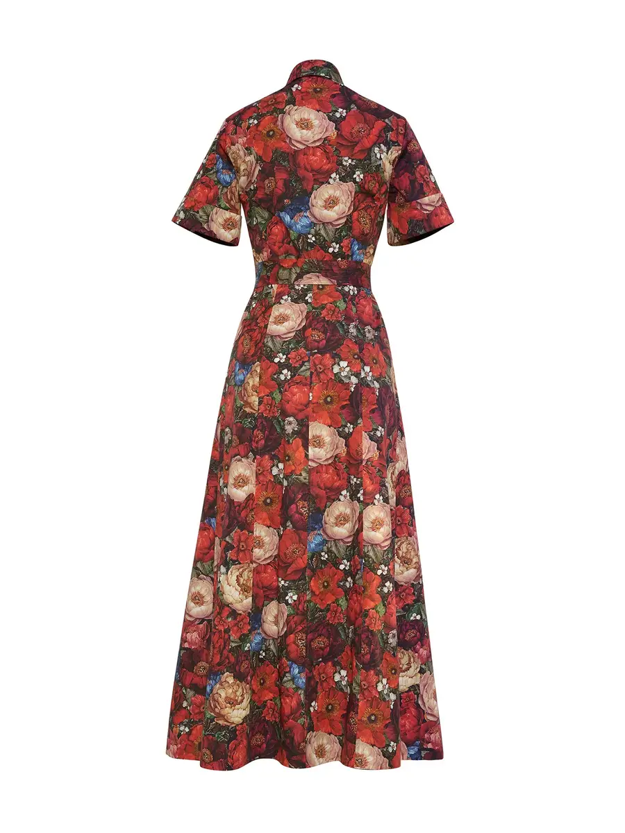 Adam Lippes Leighton Floral Cotton Shirtdress | Thumbnail 2 Adam Lippes Leighton Floral Cotton Shirtdress | Thumbnail 2