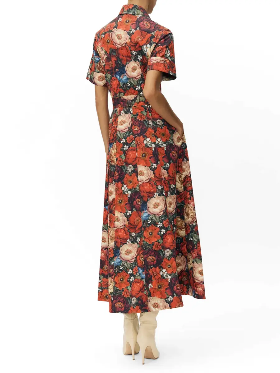 Adam Lippes Leighton Floral Cotton Shirtdress | Thumbnail 4 Adam Lippes Leighton Floral Cotton Shirtdress | Thumbnail 4