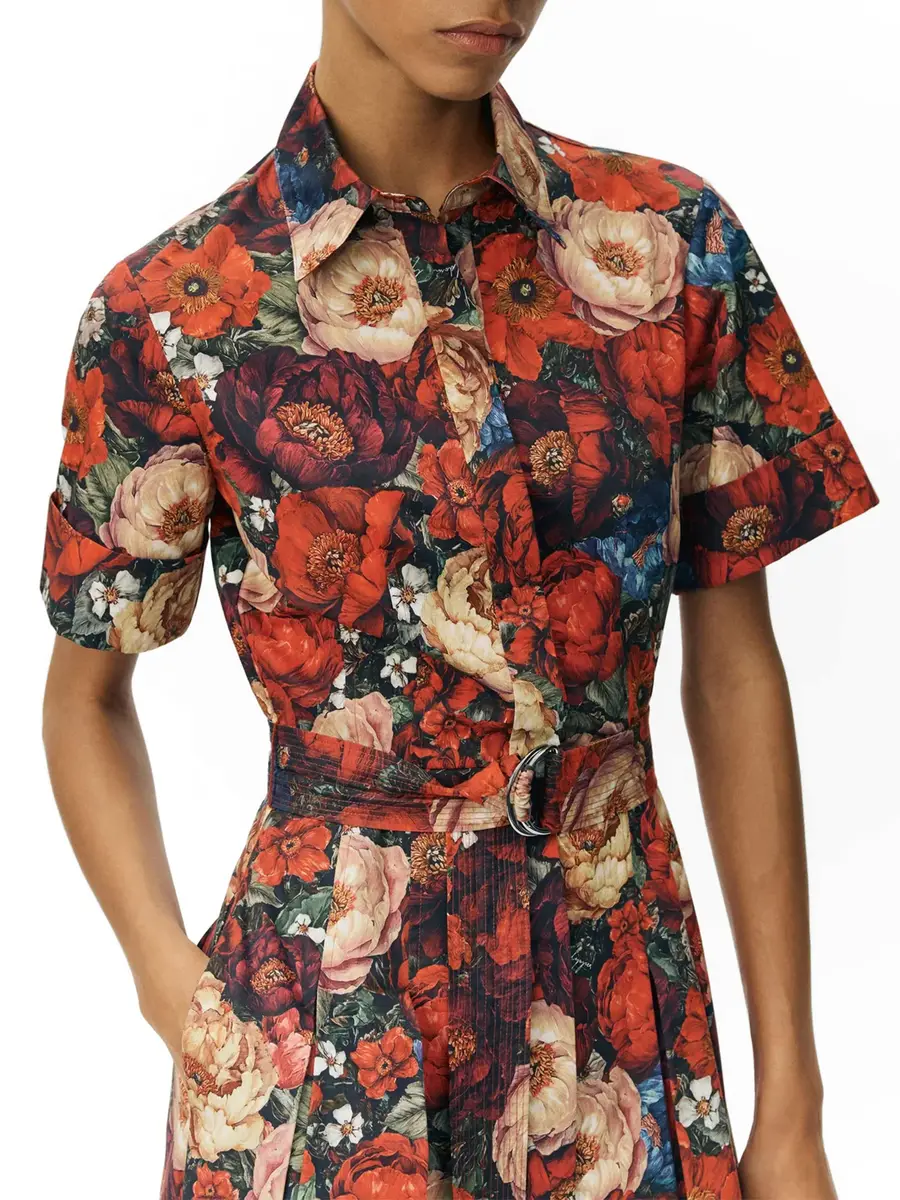 Adam Lippes Leighton Floral Cotton Shirtdress | Thumbnail 5 Adam Lippes Leighton Floral Cotton Shirtdress | Thumbnail 5