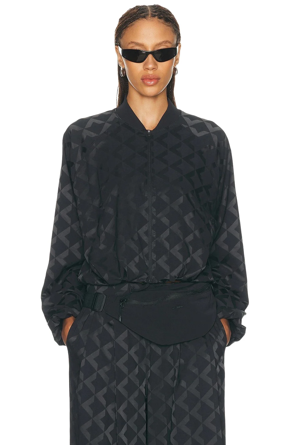 Monogram Satin Track Jacket Monogram Satin Track Jacket