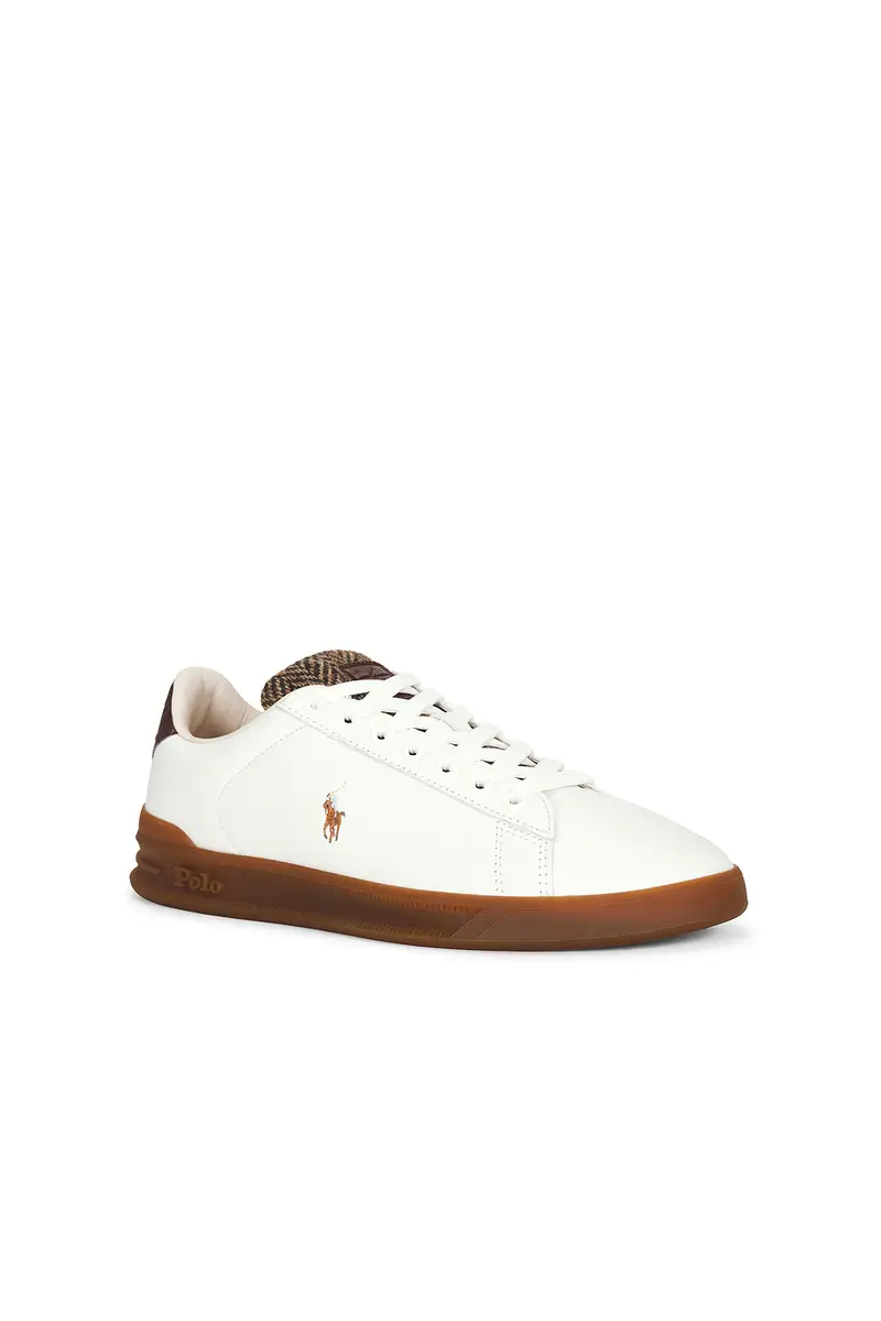 Polo Ralph Lauren Heritage Court III Leather & Croc Low-Top Sneaker | Thumbnail 2 Polo Ralph Lauren Heritage Court III Leather & Croc Low-Top Sneaker | Thumbnail 2