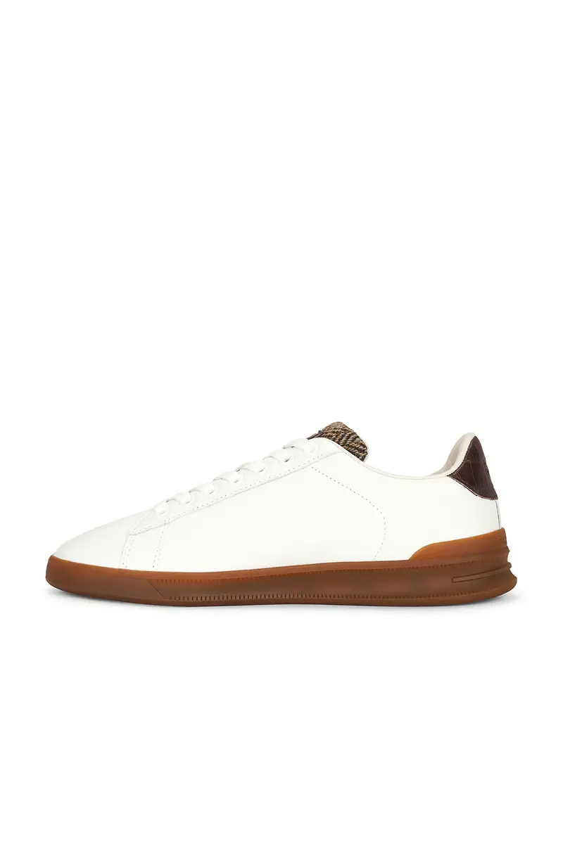 Polo Ralph Lauren Heritage Court III Leather & Croc Low-Top Sneaker | Thumbnail 5 Polo Ralph Lauren Heritage Court III Leather & Croc Low-Top Sneaker | Thumbnail 5