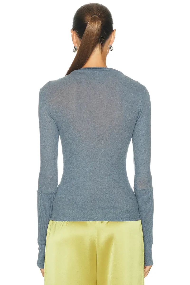 ENZA COSTA Cashmere Jersey Twist Top | Thumbnail 4