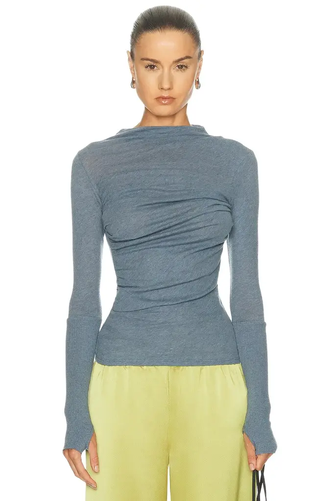 Cashmere Jersey Twist Top