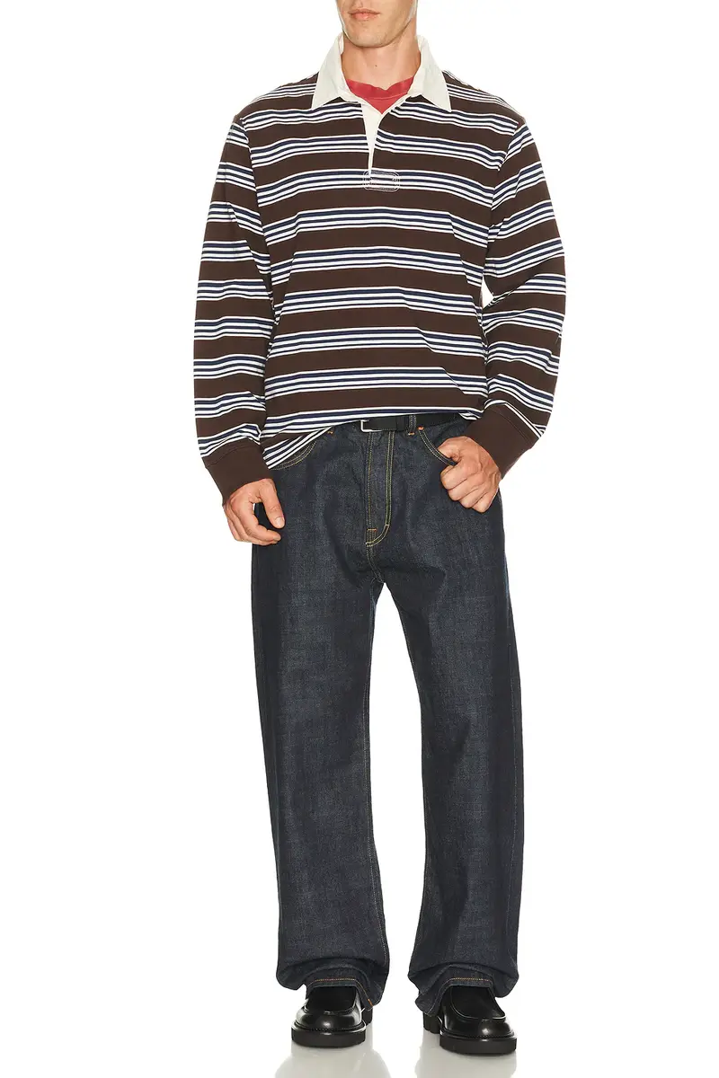 Corridor Mini Stripe Long Sleeve Rugby | Thumbnail 3