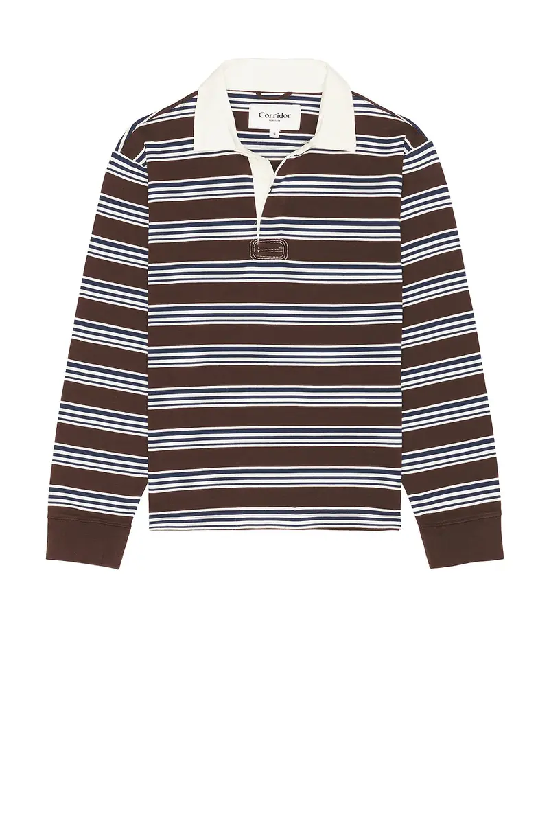 Corridor Mini Stripe Long Sleeve Rugby | Thumbnail 4