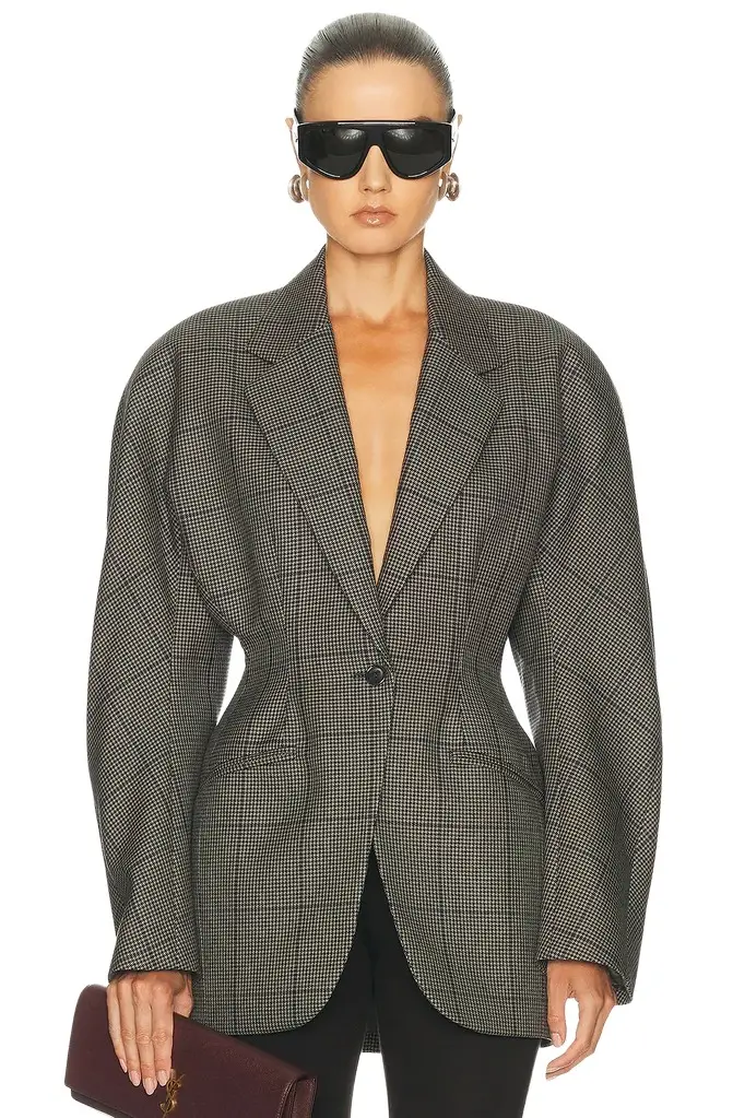 Grid Wool Jacket Grid Wool Jacket