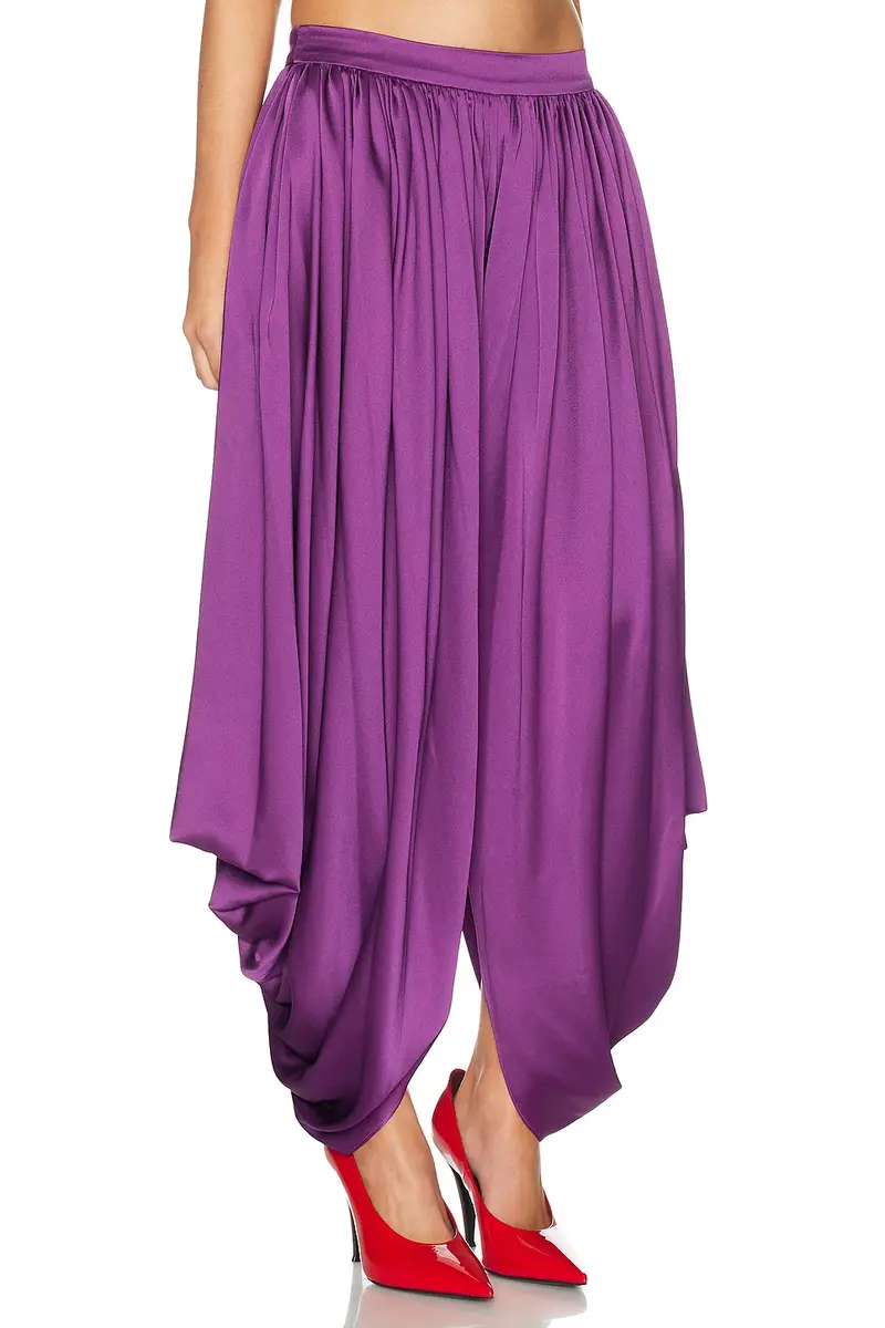 Burc Akyol Satin Sultan Trouser | Thumbnail 3 Burc Akyol Satin Sultan Trouser | Thumbnail 3