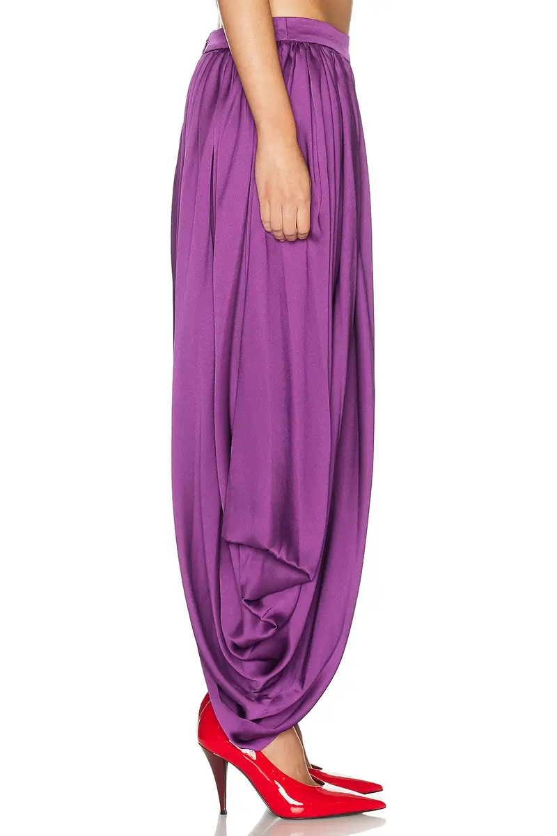Burc Akyol Satin Sultan Trouser | Thumbnail 4 Burc Akyol Satin Sultan Trouser | Thumbnail 4