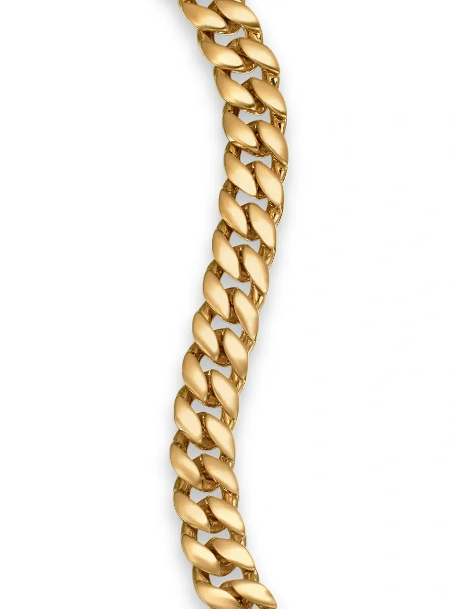 David Yurman Men's Curb Chain Bracelet in 18K Yellow Gold | Thumbnail 5 David Yurman Men's Curb Chain Bracelet in 18K Yellow Gold | Thumbnail 5