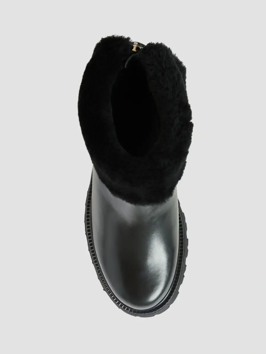 Aquatalia Women's Mimi 40MM Shearling-Trimmed Leather Boots | Thumbnail 4