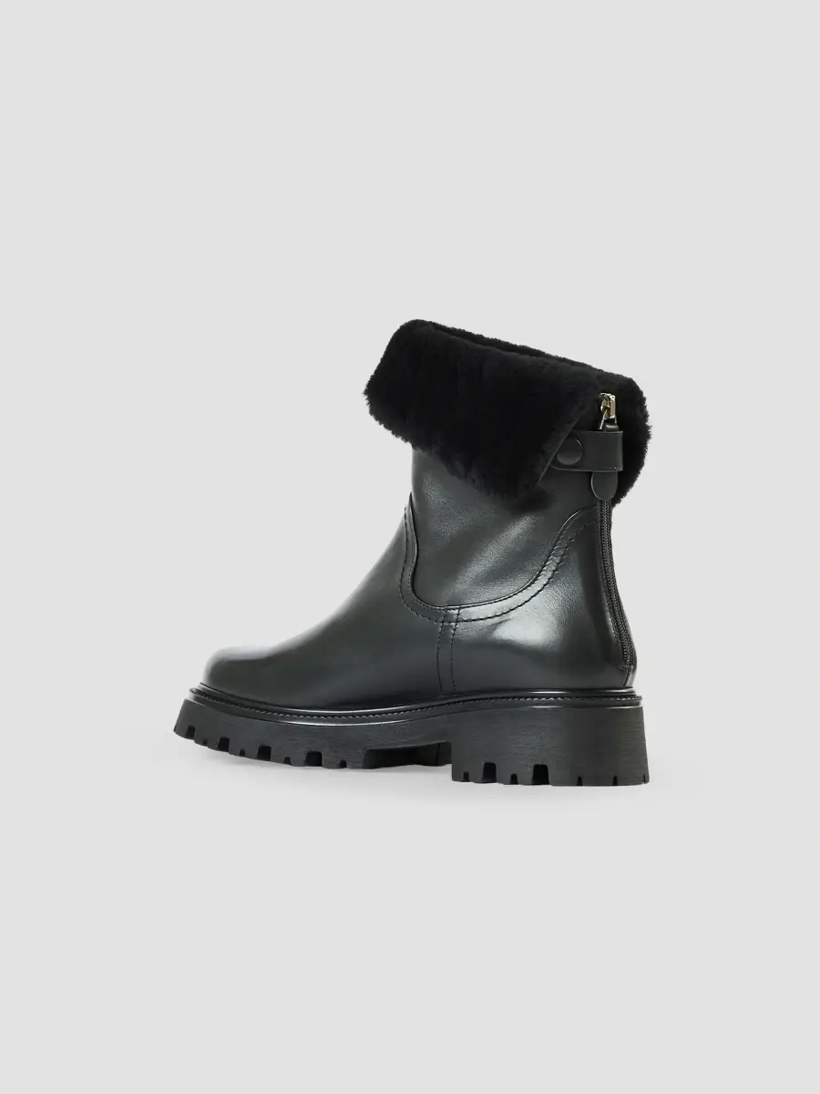 Aquatalia Women's Mimi 40MM Shearling-Trimmed Leather Boots | Thumbnail 5