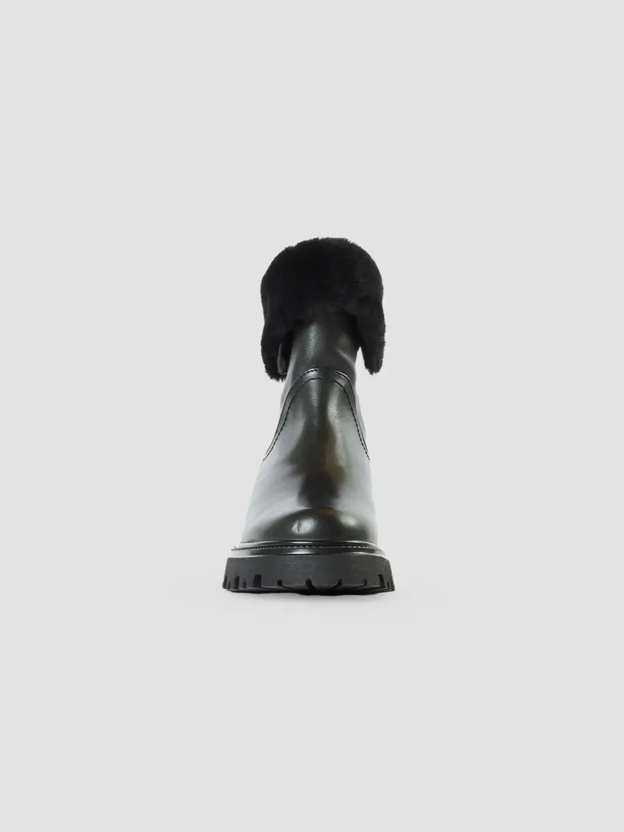 Aquatalia Women's Mimi 40MM Shearling-Trimmed Leather Boots | Thumbnail 6