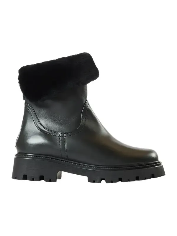 Women's Mimi 40MM Shearling-Trimmed Leather Boots Women's Mimi 40MM Shearling-Trimmed Leather Boots